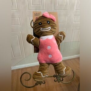 Pally Paws GingerBread Squeaky Plush Dog Toy - 12”